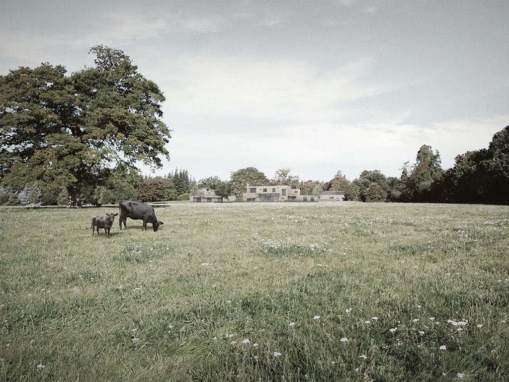 Contemporary House South Downs Contemporary House View from South Lawn            © Sandy Rendel Architects