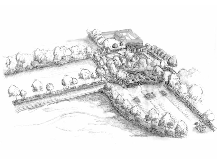 Marian Boswall Charleston Perspective Drawing