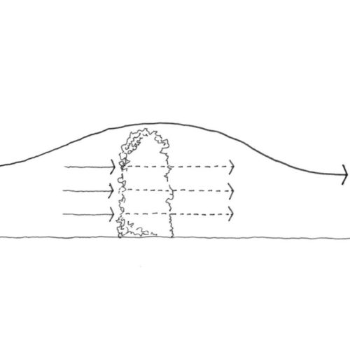 Wind Filtered By Hedge Diagram