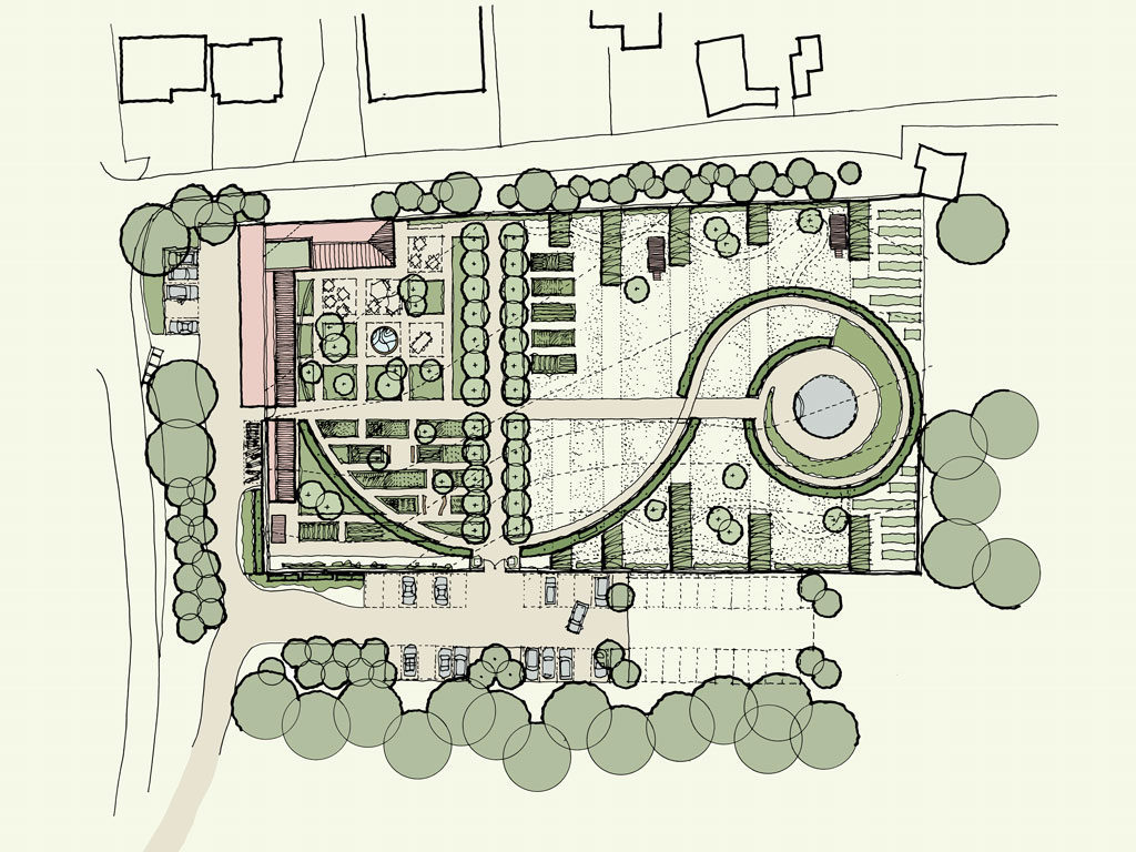 Map Walled Garden Retreat