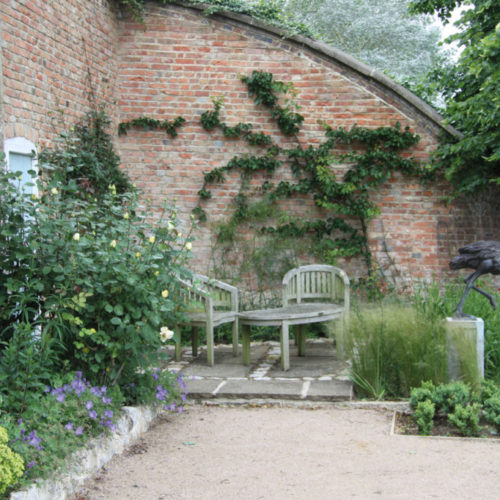 Warm Garden Wall Outdoor Seating